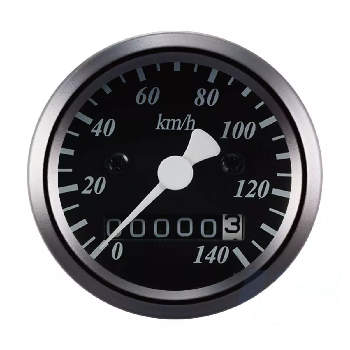 48mm Black Face Universal Aftermarket Gauge – Mechanical Speedometer for Motorcycle